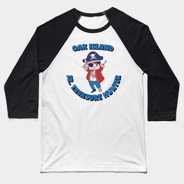 Oak Island Jr Treasure Hunter kids Gift Baseball T-Shirt by Kimhanderson